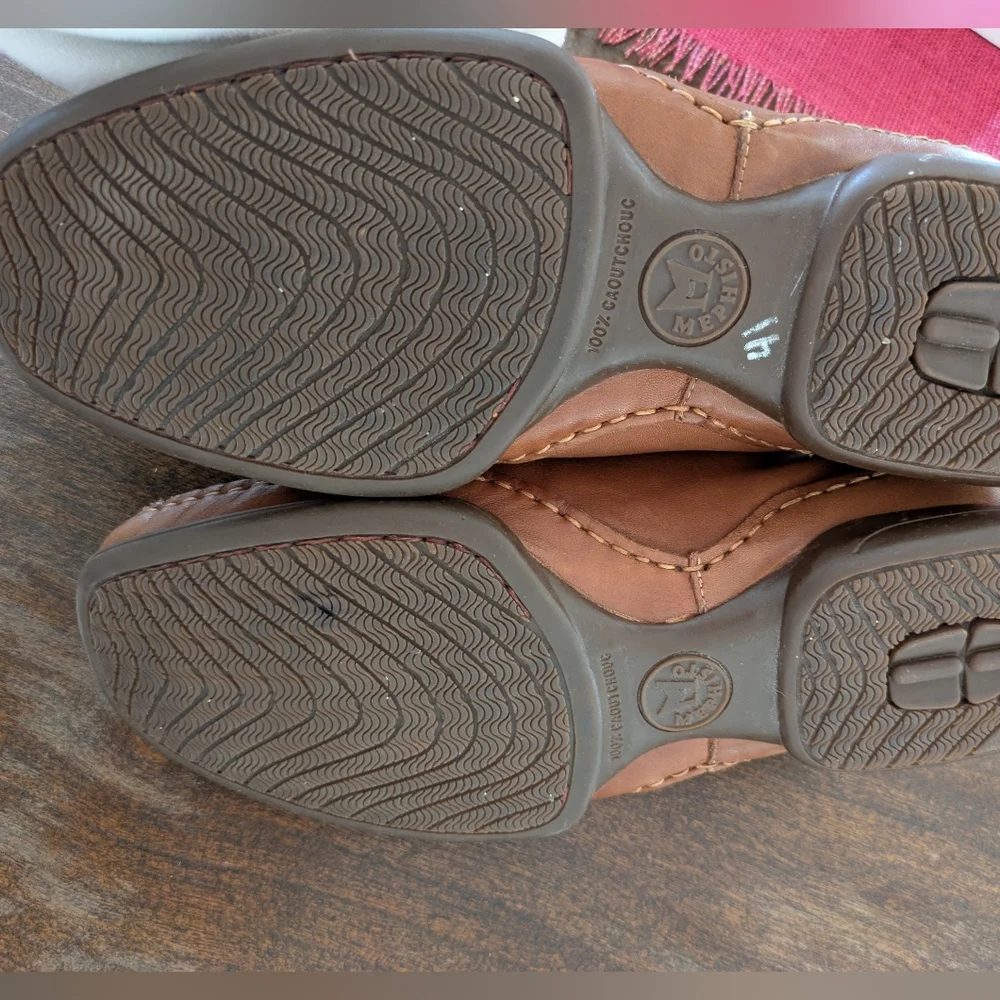 MEPHISTO MENS SHOES 8 M‎ Tan LEATHER SANDALS COOL AIR Slip on
